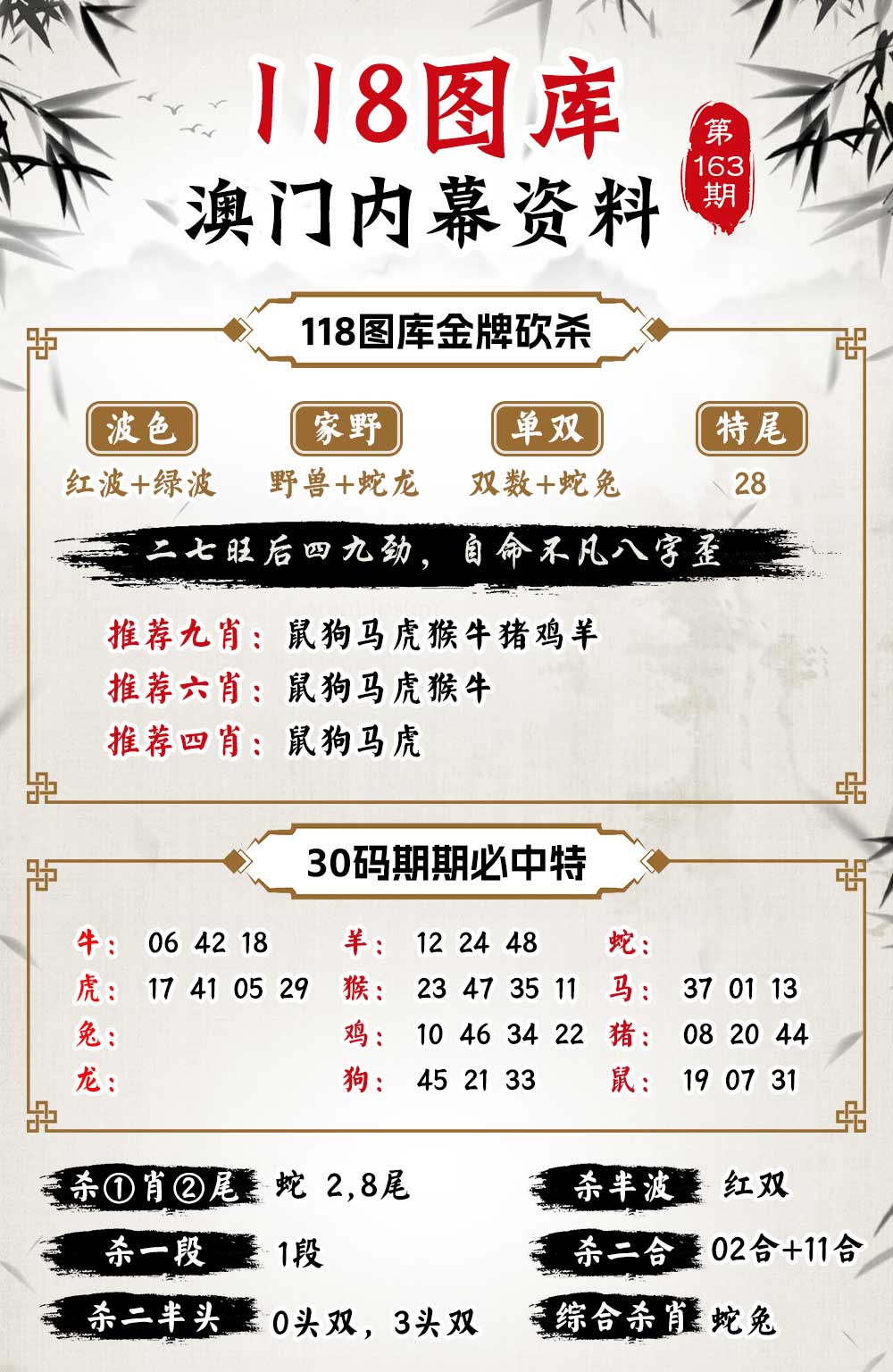 163期118内幕资料[图]